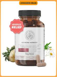 Hormone Harmony Supplement For Women – Natural Hormonal Balance Support | Menopause & Perimenopause Wellness | Helps With Hot Flashes & Mood | 72 Capsules - 1 chai - Xem 1