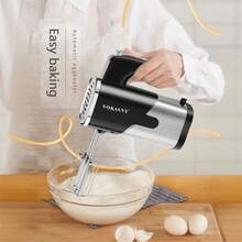 SOKANY-6621 Electric Hand Mixer, 800W Copper Motor, 5 Speed Settings, 15s Rapid Whipping, 304 Stainless Steel Dual Beaters, Continuous Operation Without Overheating, Quick Disassembly And Cleaning, Suitable For Bakeries, Beverage Shops, And Home Use, Essential For Baomai Kitchen - EU C Type Plug(220-240V) - View 6