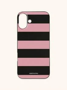 Retro Geometric Striped Phone Case, SECRET FACTORUS Fashionable Pattern Protective Cover, Compatible With IPhone 17 / 17 Air / 17 Pro / 17 Pro Max, And Galaxy Phones, Compatible With S26/S26 PLUS/S26 Ultra - Multicolor - View 18