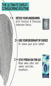 Pacifica Deodorant Wipes - Coconut Scented Body Wipes, Aluminum-Free After Workout Underarm Deodorant, Helps Fight Body Odor, Travel, Summer, Long Flight, And Gym Essentials For Men And Women - 30 Pcs - ColorB - 查看 9