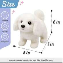 1件装 - 2025新款电动宠物电子狗玩具，儿童益智玩具，可跑、可叫、可走，互动毛绒狗玩具，生日礼物，儿童互动游戏玩具