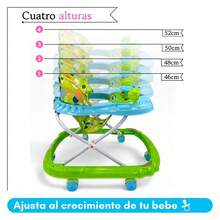 Andadera Plegable Carrito C/ Altura Ajustable Mod. Gl181 - Verde - Ver 5
