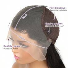 CEXXY #4-27 Honey Blonde Brazilian Human Hair Wig Wavy 13x6 Inch Lace Front Wig 200% Density Transparent Lace Frontal Wig With Baby Hair - 間色 - 查看 11