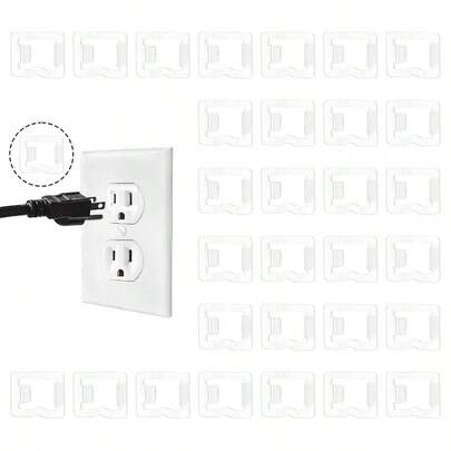 30 Pack Loose Outlet Fix, Secure Lock Loose Wall Sockets Plastic Plugs Socket Secured Looses Socket Insert Easily Fix Looses Outlets, LooseOutlet Tightly Make Your LooseSocket Jack Snug
