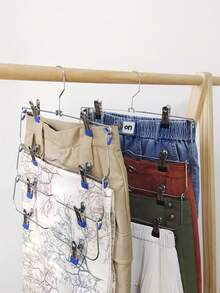 1 Móc treo quần bằng kim loại đa năng - Móc treo quần áo liền mạch bằng thép không gỉ sáng tạo mới & Giá treo váy đơn giản - Nhiều màu - Xem 6