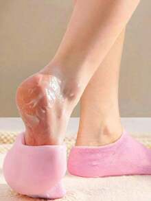 1双硅胶保湿足部护理袜，防止皲裂，去除死皮，足部护理袜 - 彩色 - 查看 3