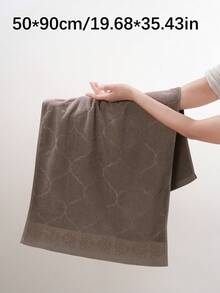 QIBHI 3条/1件装 100%纯棉纯色毛巾/面巾/浴巾,100%纯棉毛巾布,浴室浴巾/毛巾,客用毛巾,柔软吸水棉巾,适用于浴室、酒店、健身房、旅行、礼品、沙龙、运动、户外、海滩、学校、返校季、旅行配件、家居用品、毛巾、护肤 - 奶咖色 - 查看 7