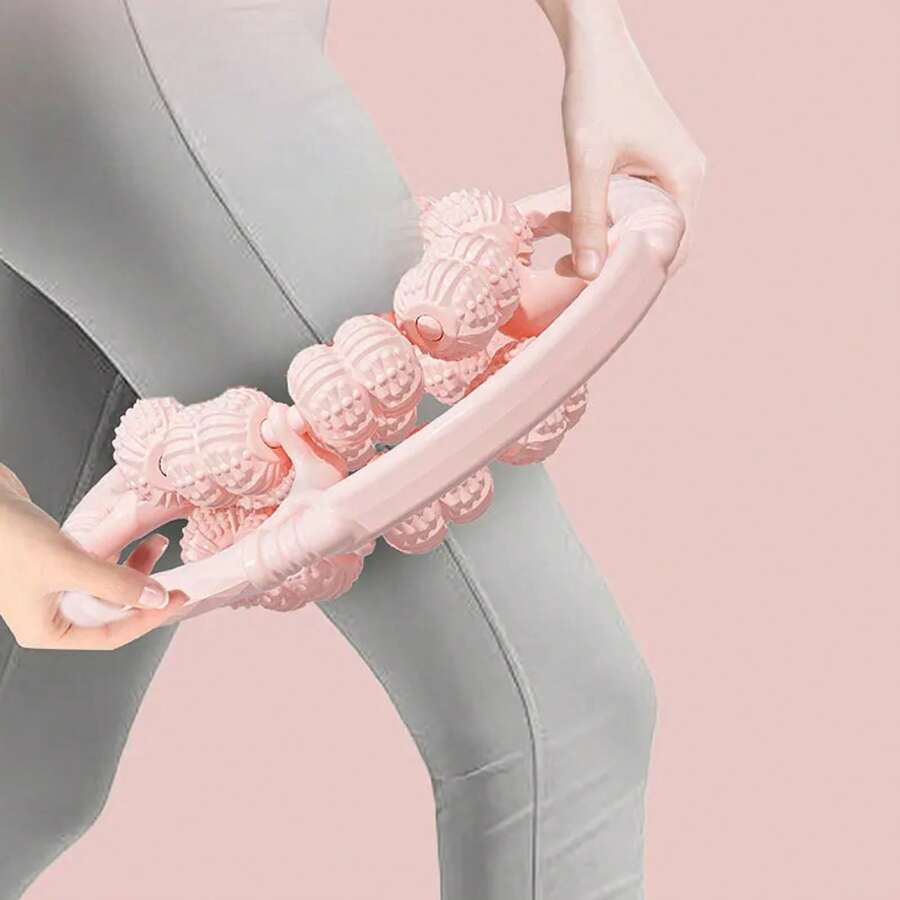 Leg Massager, Roller Ring Clamp, Slimming Leg Clamp, Slimming Leg Muscle Relaxation Roller, Massage Wolf Tooth Stick Artifact