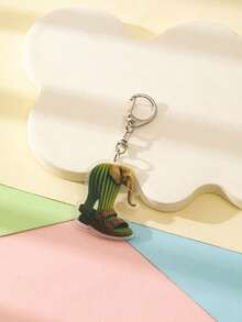 زينة عيد الميلاد معلقة، سلسلة مفاتيح بموضوع شانهايجينغ، سلسلة مفاتيح خشبية عصا مجردة مضحكة أكريليك، قلادة الحقيبة الظهرية، تميمة هدايا عيد الميلاد أكسسوارات السيارة أفكار هدايا للمعلم والصديقة والأخت - يتم إرسال اللون والنمط بشكل عشوائي - مشاهدة 3