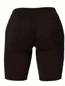 Conjunto set paquete pack 2 piezas dama mujer playera camiseta blusa gráfica manga corta cuello redondo shorts leggings biker cortos básico casual estampado lazo moño animal print leopardo - Naranja Coral - Ver 4