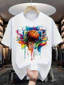 Camiseta estampada de moda para hombres - Blanco - Ver 11