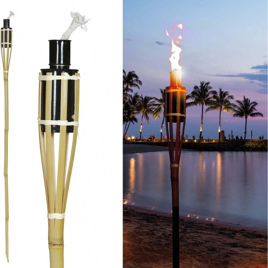 Fiestas Guirca 用於派對和戶外活動的裝飾性竹製火炬、用於慶祝活動的煙火手持燈、用於聚會和夜間慶祝活動的溫暖舒適氛圍 - 免費送貨 ✅ 24/48 小時內送達西班牙（大陸） - 彩色 - 查看 1