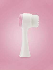 Manualna dwustronna szczoteczka oczyszczająca, miękka silikonowa szczoteczka do twarzy, głębokie oczyszczanie, delikatny peeling, delikatna skóra, ręczny płyn do demakijażu, masażer do twarzy do głębokiego oczyszczania, pielęgnacja skóry, niezbędny do oczyszczania twarzy, akcesoria do pielęgnacji skóry, prezenty dla kobiet