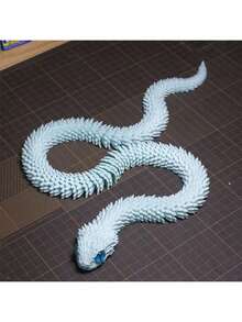 2026 New 3D Printed Snake - Extended Version - Full Articulated Joints - Animal Model Toy - Snake Toy - Home Decor Figurine - Birthday Gift - Easter Gift - Halloween Gift - Christmas Gift - Gift - Toy (Random Eye Color)