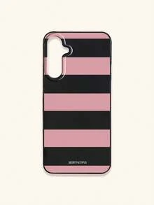 Retro Geometric Striped Phone Case, SECRET FACTORUS Fashionable Pattern Protective Cover, Compatible With IPhone 17 / 17 Air / 17 Pro / 17 Pro Max, And Galaxy Phones, Compatible With S26/S26 PLUS/S26 Ultra - Multicolor - View 44