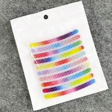 7-Color Laser Luminous Wheel Reflective Stickers (20pcs/Pack), Waterproof & Wear-Resistant 3D Reflective Warning Stickers, Suitable For Cars/Motorcycles/Bicycles, Outdoor Sports Safety Accessories - Multicolor - View 10