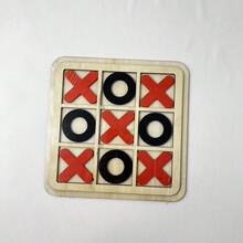 Spyder Jogo da Velha de Madeira Quebra-cabeça Brinquedo Educativo - Multicolorido - Visão 10