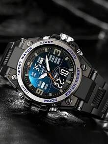 1 pieza Reloj inteligente deportivo multifuncional con pantalla dual, adecuado para uso diario y como regalo - Unitalla - Ver 14