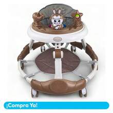 Walker With Jumping Mat, Musical Rabbit, Mod. Tek-205 - Brown - View 6