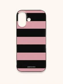 Retro Geometric Striped Phone Case, SECRET FACTORUS Fashionable Pattern Protective Cover, Compatible With IPhone 17 / 17 Air / 17 Pro / 17 Pro Max, And Galaxy Phones, Compatible With S26/S26 PLUS/S26 Ultra - Multicolor - View 76