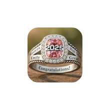 High School Graduation Gifts For Him Customizable Class Rings With Oval Birthstone 2025 High School College Student Graduate Graduation Jewelry Mementos For Men And Women - như hình ảnh - Xem 1