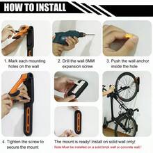 Składany pionowy stojak na rowery do montażu na ścianie, pionowy wieszak do przechowywania rowerów MTB, stojak wystawowy na rowery, klamra do parkowania rowerów