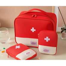 1 Boîte à médicaments, Sac de rangement pour médicaments, Sac de premiers soins, Boîte de rangement pour médicaments, Sac de rangement médical, Facile à transporter, Convient pour les voyages, les déplacements professionnels, Grande capacité, Peut également être utilisé à la maison Cadeaux de Noël