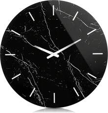Modern Wall Clock - 23.62 Inch Frameless Marble Glass Wall Clock With Roman Numerals, Non-Ticking Large  Decorative Clock - SF-MC586 - Xem 10