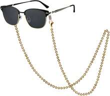 Lapanjuor Eyeglass Chain For Women Stylish,Stainless Steel Glasses Strap For Men Women,Eye Glasses Holders Around Neck - Gold Heart Shaped Chain - 查看 1