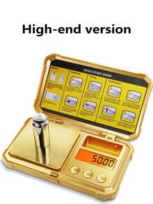 1个迷你电子秤，黄金秤，珠宝秤，粉末秤，咖啡秤，双用途金银喷枪，适用于日常测量贵金属、珠宝、小型首饰，不含电池 - 彩色 - 查看 15