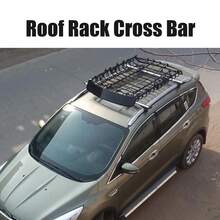 1.6M 16.5cm High UNIVERSAL ROOF RACK BASKET VAN OFF ROAD CARGO CARRIER - Black - View 3