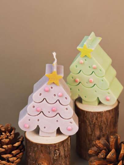 1 pieza Velas perfumadas con forma de árboles de Navidad, perfectas como regalos o recuerdos. Regalos de Navidad divertidos para amigos, decoración del hogar, decoración de habitaciones, decoración de bodas, decoración de mesa, regalo de aromaterapia. Vela, vela perfumada, vela decorativa, velas de soja, regalos para la mejor amiga, regalo para mujer, regalo de invierno, velas para decoración del hogar.