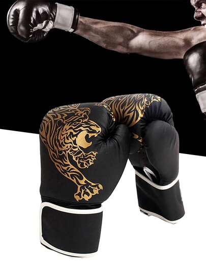 Adults Boxing Gloves Breathable PU Leather Fighting Gloves Boxing Training Kickboxing Gloves For Home Sport