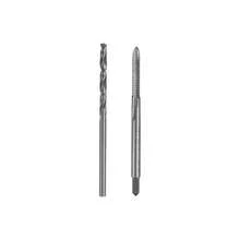 Tap Drill Bit Set, 1pcs 4 - 40 UNC Straight Flute Thread Taps And 1pcs 2.3mm Twist Drill Bits, HSS6542 Screw Tapping Threading Tools - 4-40 UNC + 2.3mm - View 1