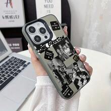 Nueva colección de fundas de teléfono de lujo y moda para modelos de 16, 16E, 15, 14, 13, 12, 11 Pro, X, XR, XSMAX, 8, y Plus, con una carcasa dura mate plateada creativa. - Negro - Ver 7