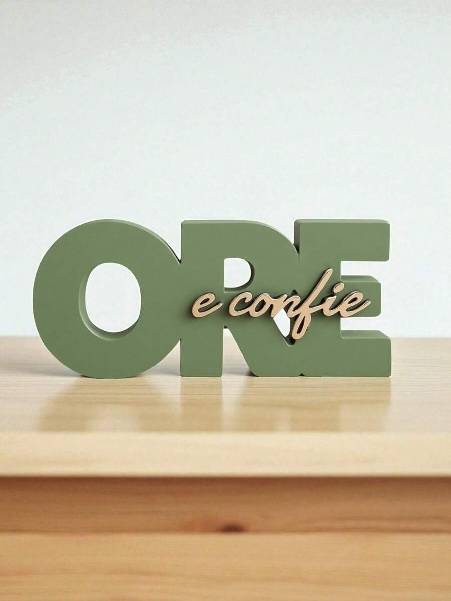 Pray And Trust Modern Decorative Sign For Living Room Bedroom Office Ideal For Home Decor And Special Gift - Army Green - View 1