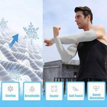 4 Pares Bandanas y Mangas de Brazo para Hombre y Mujer, Pauelos y Manguitos con Proteccin UV, Ideales para Ciclismo, Escalada y Deportes, Material Transpirable, Colores Neutros - inicial - Ver 6