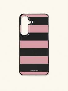 Retro Geometric Striped Phone Case, SECRET FACTORUS Fashionable Pattern Protective Cover, Compatible With IPhone 17 / 17 Air / 17 Pro / 17 Pro Max, And Galaxy Phones, Compatible With S26/S26 PLUS/S26 Ultra - Multicolor - View 34