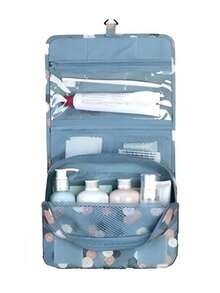 大容量旅行洗漱包,便携式悬挂化妆包,化妆品收纳包,美容工具收纳包,轻便洗漱用品化妆包,化妆品收纳盒,干湿分离收纳包,适用于口红、唇线笔、眉笔、眼影盘、护肤品、面部护理收纳,旅行必需品, - 彩色 - 查看 10