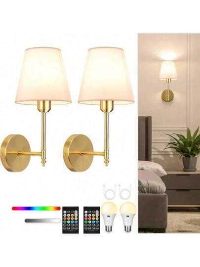 1200mAh Rechargeable Wireless Wand Lamp, Dimmable Detachable Verlichting Strip Remote Control, RGB s, Bedroom, Living Room Home Entrance ation view 7