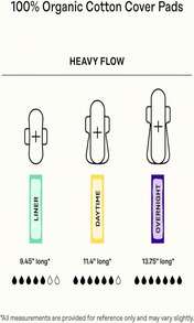 The Honey Pot Company - Herbal Sanitary Pads For Women - Heavy Flow W_Wings - Infused W_Essential Oils For Cooling Effect &Amp; Organic Cotton Cover - Feminine Care - 16 Ct - ColorC - 查看 6