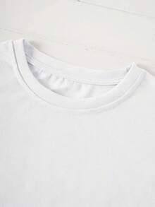 Camiseta de Mujer con Estampado Cool - Corte Suelto, Cuello Redondo, Perfecta para Oficina y Commute,  desde México​ - Blanco y Negro - Ver 4