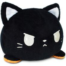 TeeTurtle The Original Reversible Cat Plushie Black + Pumpkin Cute Sensory Fidget Stuffed Animals That Show Your Mood Perfect For Halloween! - 南瓜貓 - 查看 2