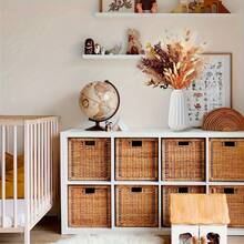 65pcs Boho Chic 43.18cm Artificial Pampas Grass - Fluffy Orange Dried Flowers For Home & Beauty Decor, Perfect For Christmas, Summer, Graduation, Independence Day & Fall - Multicolor - View 4