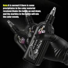 yikexuanli 60/120ml Black Tattoo Ink, High Quality, Deep Black, Long-Lasting And Rich Pigment, Suitable For Lining And Shading, Ideal For Professional Tattoo Artists, Professional Body Art Supplies - Multicolor - View 10