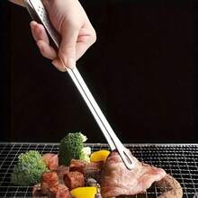 4pcs Stainless Steel Kitchen Tongs For Cooking Metal Food Tongs For Anti-Slip Comfort Grip Non-Stick Cooking Tongs High Heat Resistant Barbecue Tongs Barbecue Tongs Outdoor Barbecue Cooking Utensils