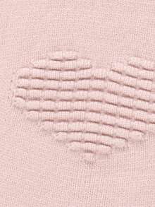 1 pieza Manta suave de punto personalizable con nombre, manta jacquard con diseño de corazón para bebé, manta para todas las estaciones para niños - Rosa - Ver 5