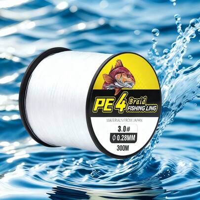 1 pieza Línea de pesca trenzada de 300M/328.08 Yardas, línea de pesca multifilamento para pesca de carpa al aire libre