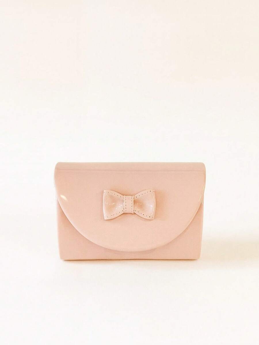 Women's Bow Tie Bag, Cute, Modern, Compact And Comfortable - Nude - View 1