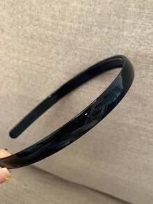 3条/1条，周长38厘米/14.96英寸，黑色、白色、玳瑁色，简约防滑锯齿轻便塑料发箍，时尚百搭，高端优雅简约风格，适合日常、户外、海滩、派对、通勤、度假、发型设计、洗脸、化妆等场合，是服装配饰、头饰、发带、美发家居饰品。 - 彩色 - 查看 6